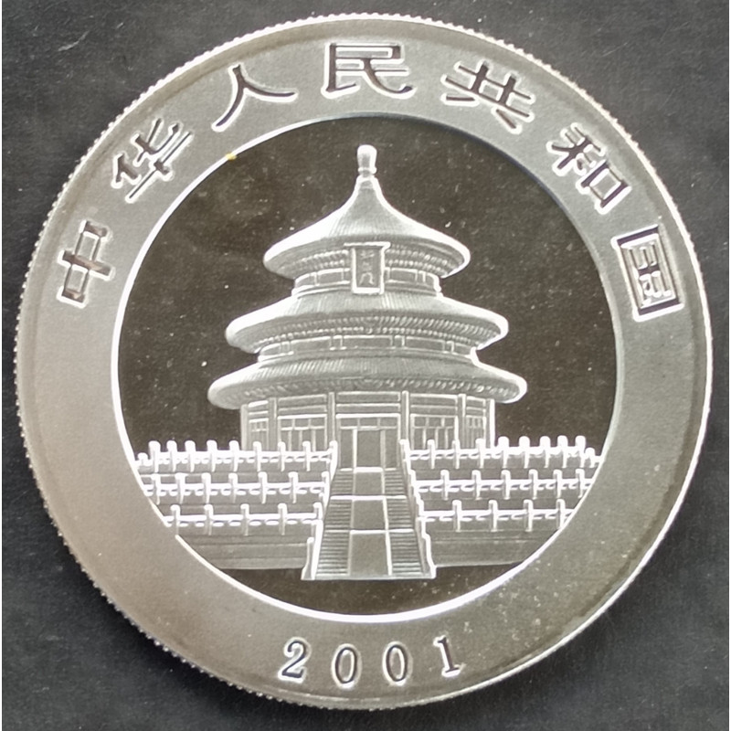 2001 1 Oz Chinese Panda Reverse
