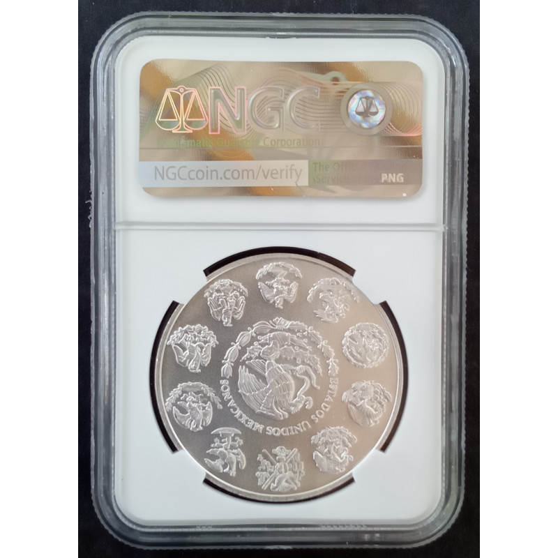 2018 1 Oz Mexican Libertad MS70 Reverse