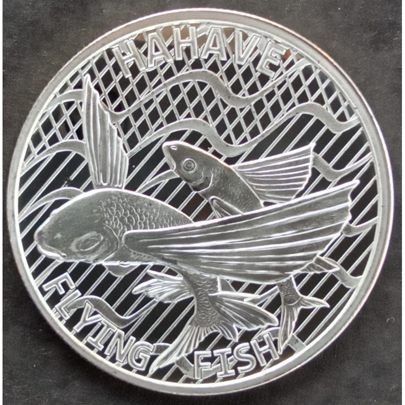 2020 1 Oz Tokelau Ocean Flying Fish Obverse
