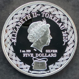 2020 1 Oz Tokelau Ocean Flying Fish Reverse