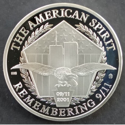 2011 1 Oz American Mint Justice Operation Geronimo Reverse
