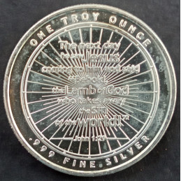 1 Oz Mason Mint Lamb of God Reverse