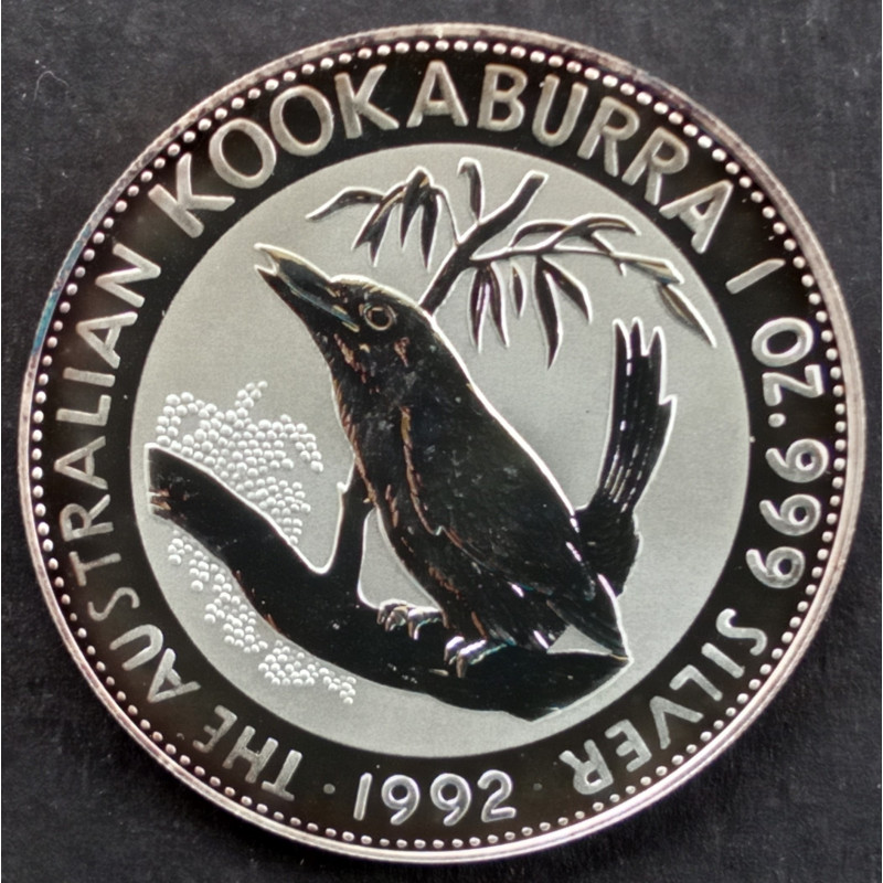 1992 1 Oz Australian Kookaburra Reverse