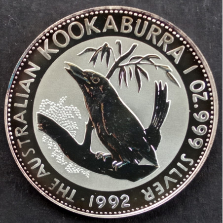 1992 1 Oz Australian Kookaburra Reverse