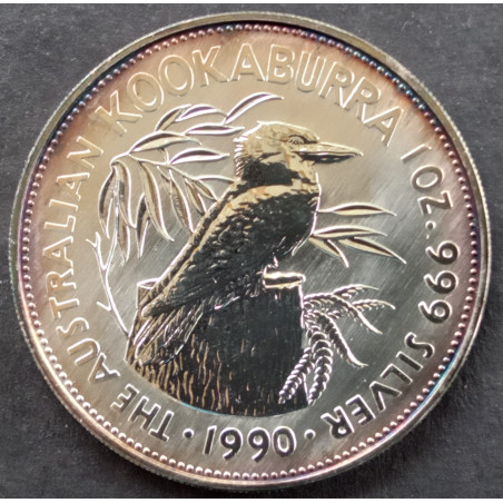 1990 1 Oz Australian Kookaburra Reverse