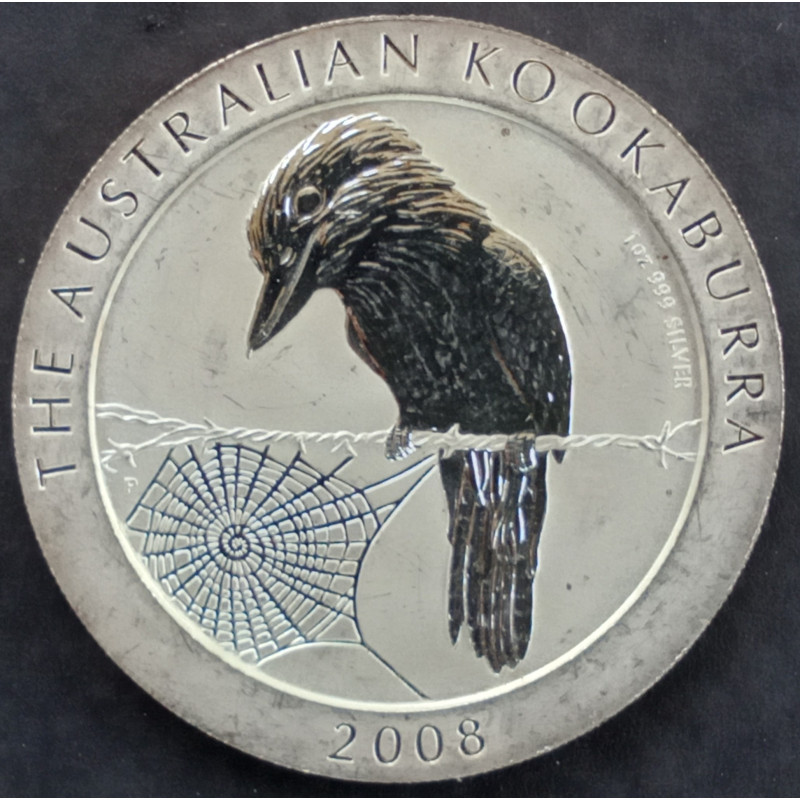2008 1 Oz Australian Kookaburra Reverse