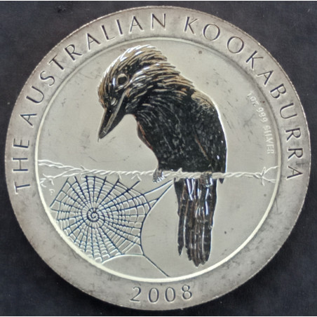 2008 1 Oz Australian Kookaburra Reverse