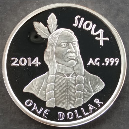 2014 1 Oz Native American Mint Sioux Obverse
