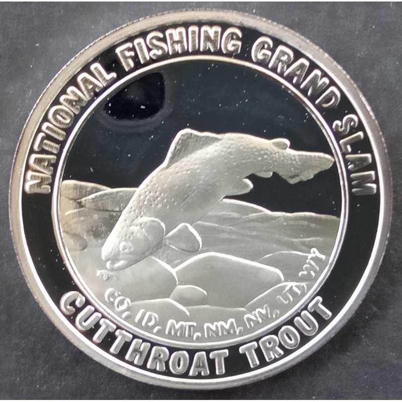 1 Oz NAFC Cutthroat Trout Obverse