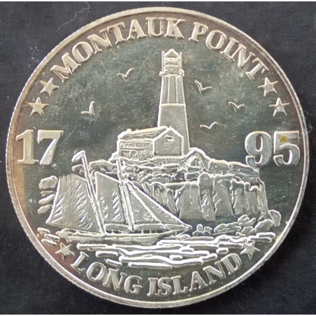1995 1 Oz Oxford Refiners Montauk Point Obverse