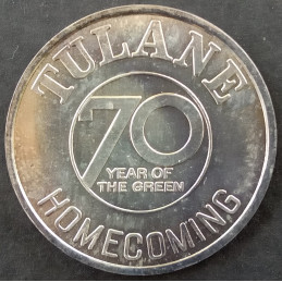 1970 1 Oz Tulane Homecoming Obverse