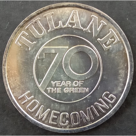 1970 1 Oz Tulane Homecoming Obverse