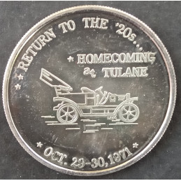 1971 1 Oz Tulane Homecoming Obverse
