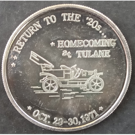 1971 1 Oz Tulane Homecoming Obverse