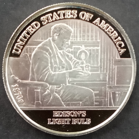 1/2 Oz Danbury Mint Decades of Progress 1870 Obverse