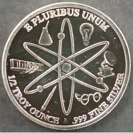 1/2 Oz Danbury Mint Decades of Progress 1900 Reverse