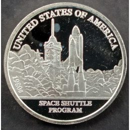 1/2 Oz Danbury Mint Decades of Progress 1980 Obverse