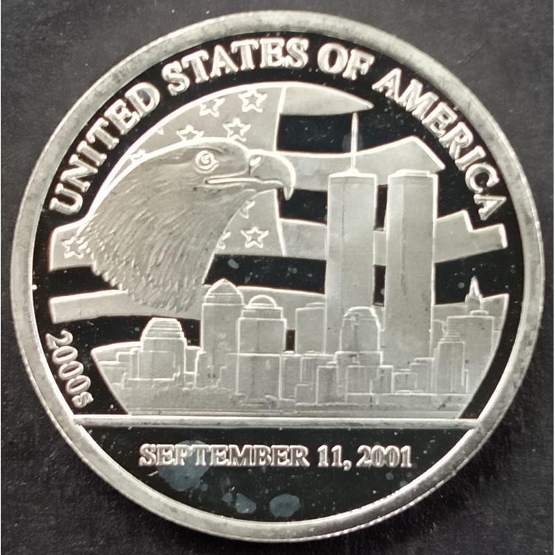 1/2 Oz Danbury Mint Historical Decades 2000 Obverse