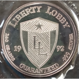 1992 1/2 Oz Liberty Lobby Andrew Jackson Reverse
