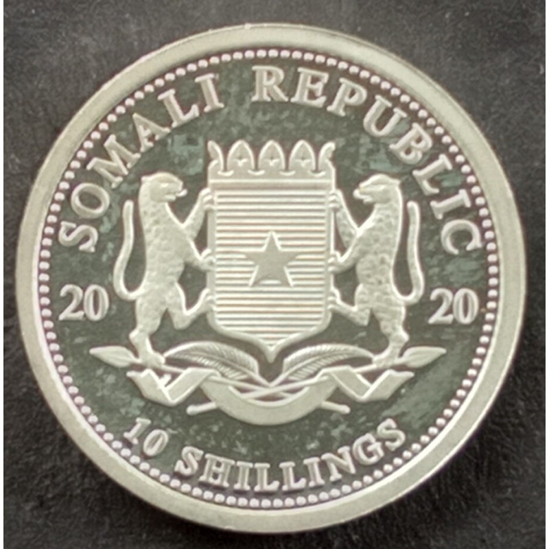 2020 1/10 Oz Somali Elephant Obverse