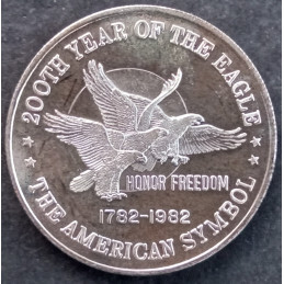 1982 1 Oz Free The Eagle American Symbol Reverse
