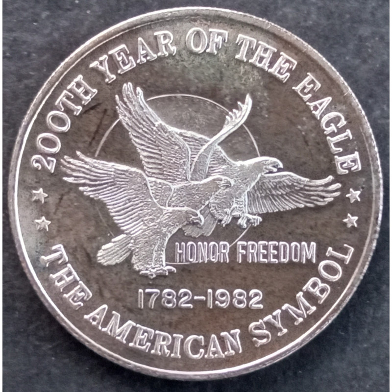 1982 1 Oz Free The Eagle American Symbol Reverse