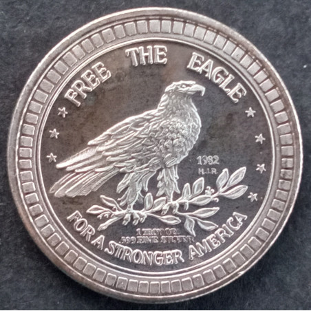 1982 1 Oz Free The Eagle American Symbol Obverse