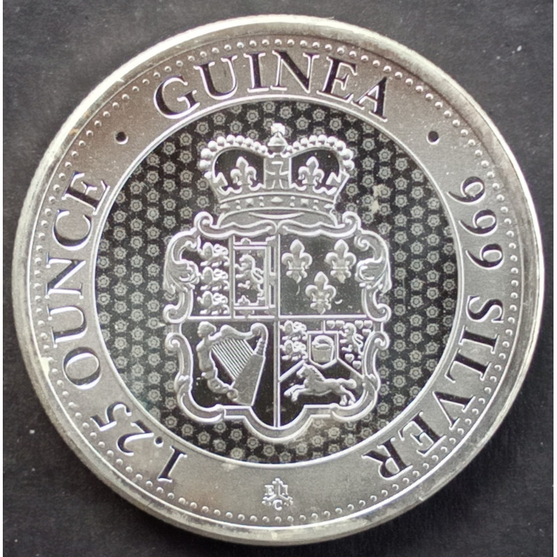 2021 1 1/4 Oz St. Helena Rose Crown Guinea Reverse