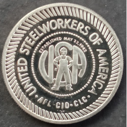 1992 1 Oz Fort RAC United Steelworkers Reverse
