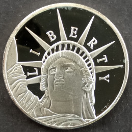 2001 1 Oz Highland Mint Statue of Liberty Obverse