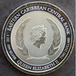 2022 1 Oz Anguilla EC8 Eels Obverse