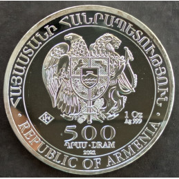 2021 1 Oz Armenia Noah's Ark Obverse