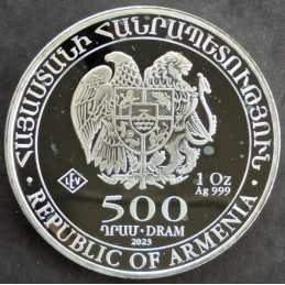 2023 1 Oz Armenia Noah's Ark Obverse