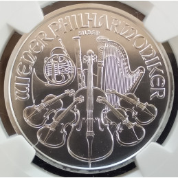 2015 1 Oz Austria Philharmonic MS69 Coin Reverse