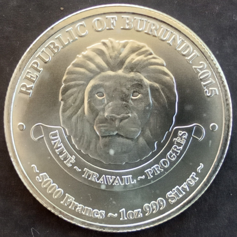 2015 1 Oz Burundi Lion Obverse