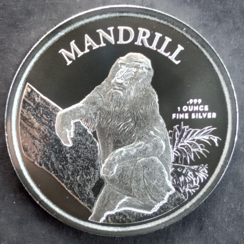 2021 1 Oz Cameroun Mandrill Reverse