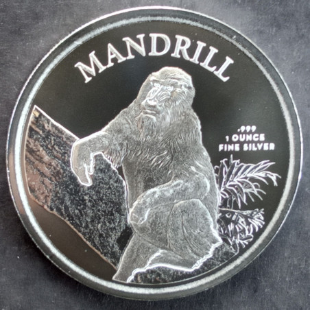 2021 1 Oz Cameroun Mandrill Reverse