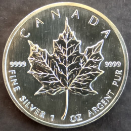 1988 1 Oz Canada Maple Leaf Reverse