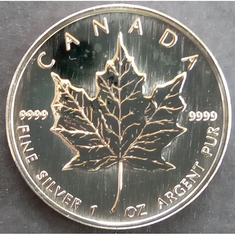 1998 1 Oz Canada Maple Leaf Reverse