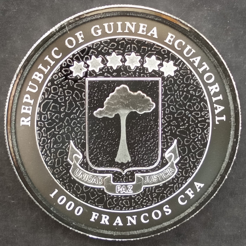 2021 1 Oz Equatorial Guinea Giraffe Obverse