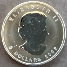 2008 1 Oz Canada Maple Leaf Obverse