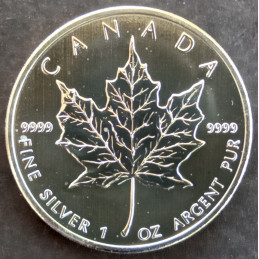 2008 1 Oz Canada Maple Leaf Reverse