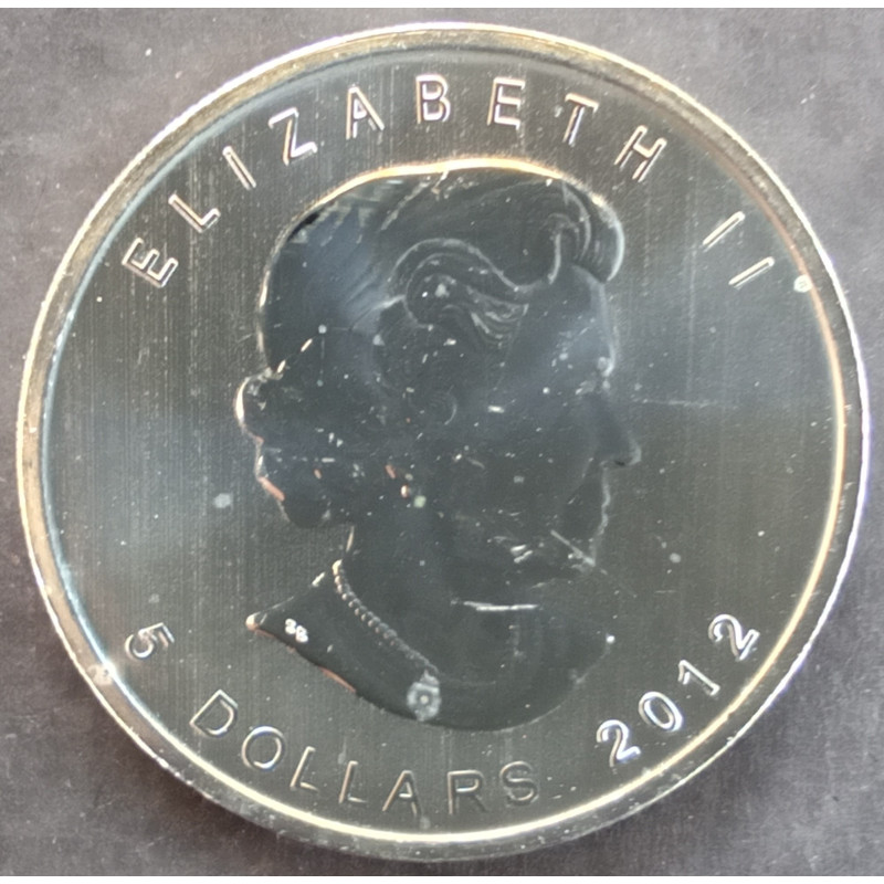 2012 1 Oz Canada Maple Leaf Obverse