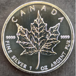 2012 1 Oz Canada Maple Leaf Reverse