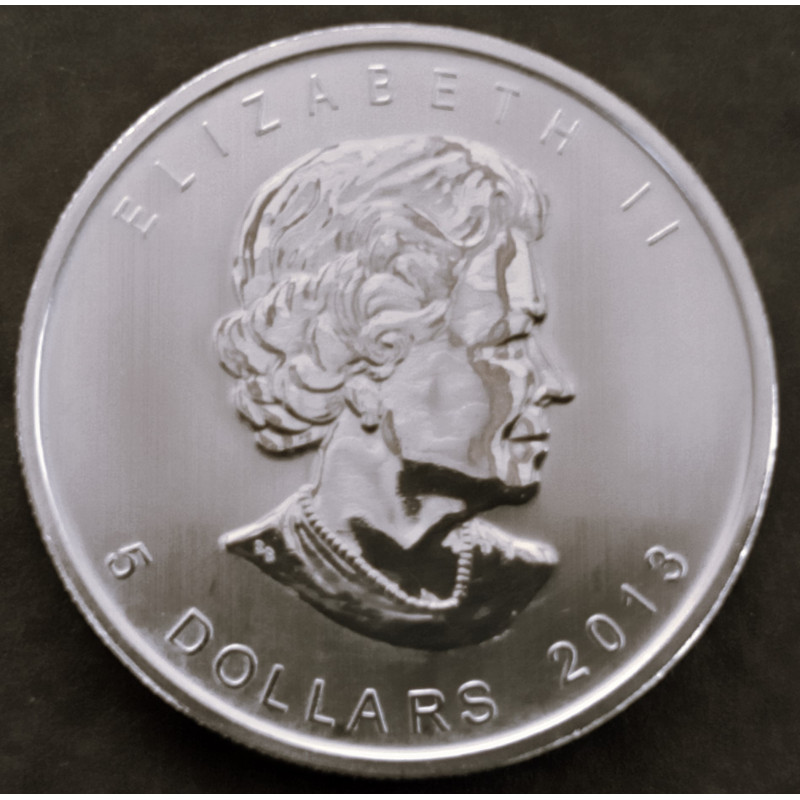 2013 1 Oz Canada Maple Leaf Obverse