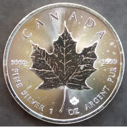 2015 1 Oz Canada Maple Leaf Reverse
