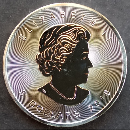 2016 1 Oz Canada Maple Leaf Obverse