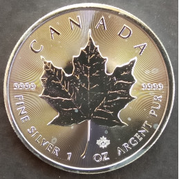 2017 1 Oz Canada Maple Leaf Reverse