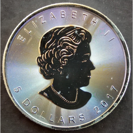 2017 1 Oz Canada Maple Leaf Obverse