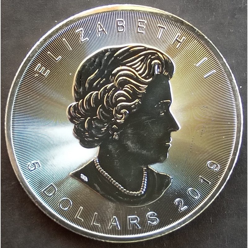 2019 1 Oz Canada Maple Leaf Obverse